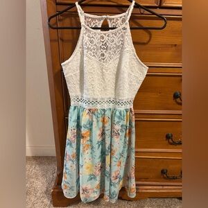 I.N. San Francisco White Lace Dress